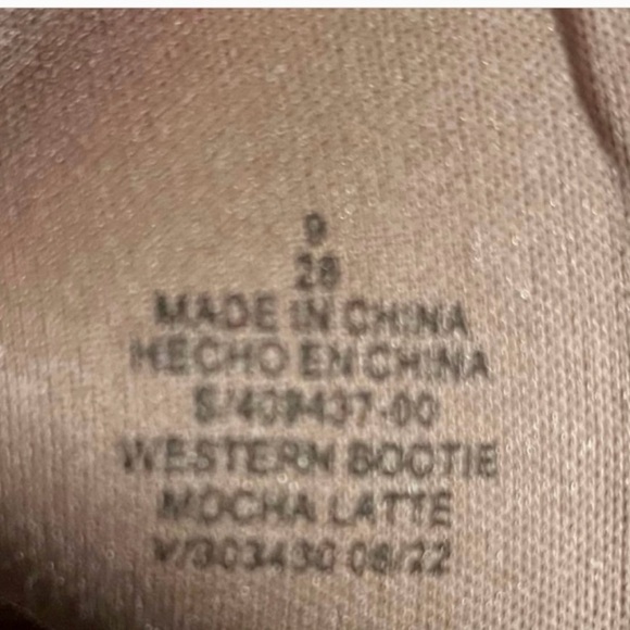 Suede Western Ankle boots in Mocha Latte - Picture 8 of 8